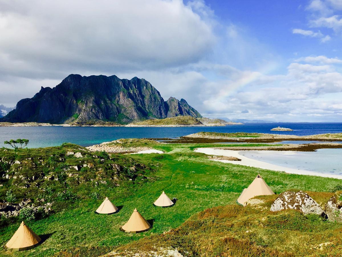 Lofoten Beach Glamping Skrova Exterior photo